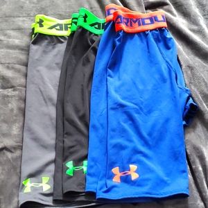 3 pairs of Under Armour compression shorts